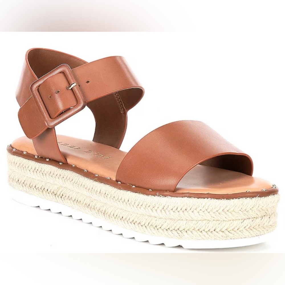 Gianni Bini Womens Keegan Espadrille Platform Sandals in Vacay Tan Size 10